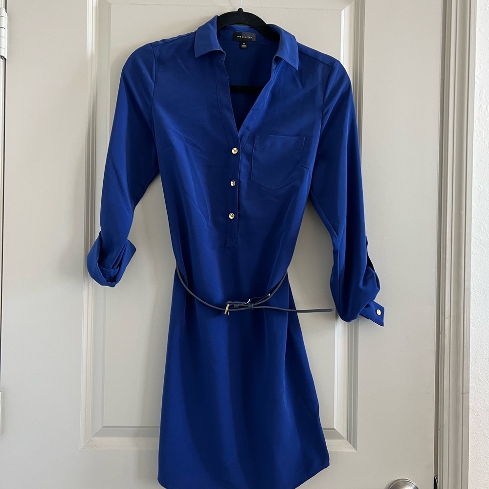 Long Sleeve Shirt Dress from The Limited